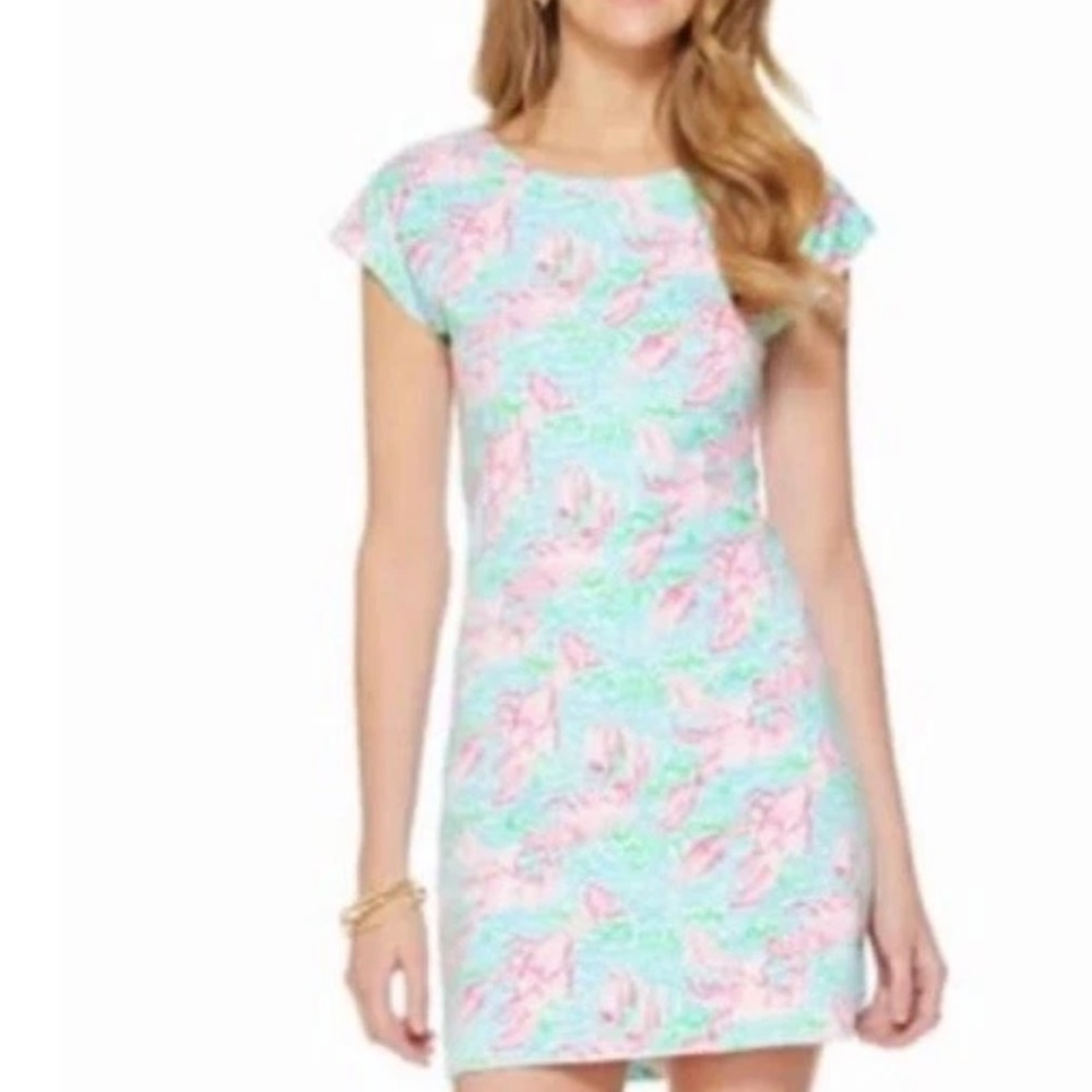 Lilly Pulitzer Westerly Lobstrah Lobster Roll Dress Medium M Excellent RARE HTF